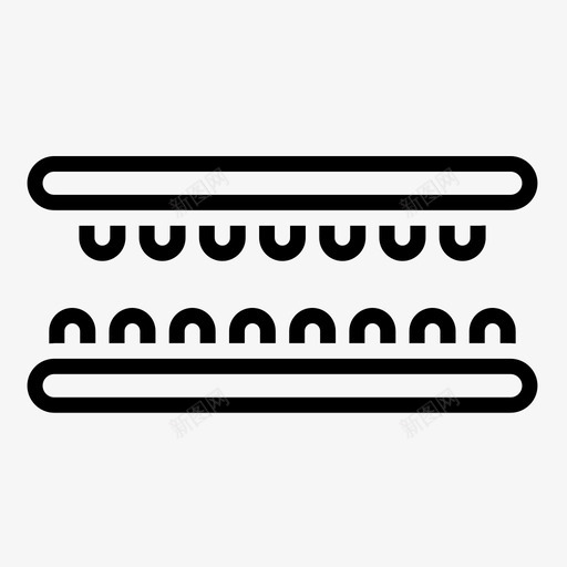 魔术贴粘带图标svg_新图网 https://ixintu.com 在一起 尼龙搭扣带 带 粘 魔术贴