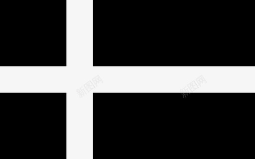 丹麦国旗国家十字架图标图标
