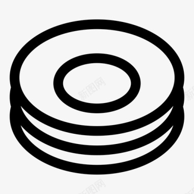 盘子陶器餐具图标图标