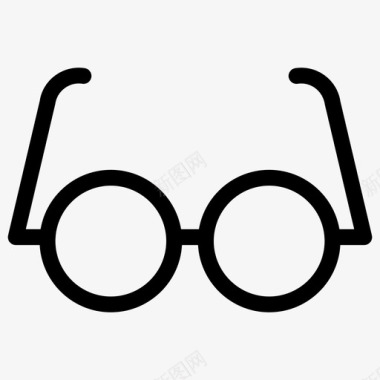 眼镜时尚款式图标图标
