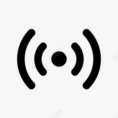 流媒体无线wifi信号图标图标