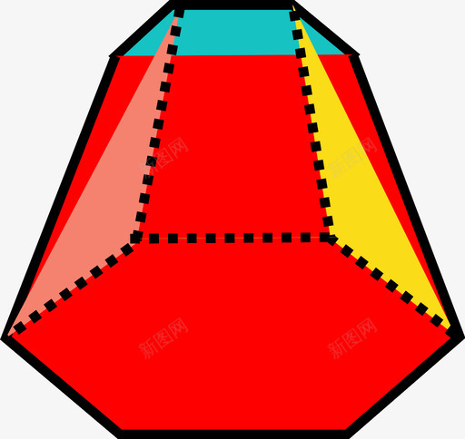 六角形棱锥体体积三维图标svg_新图网 https://ixintu.com 三维 体积 六角形棱锥体 形状 物体