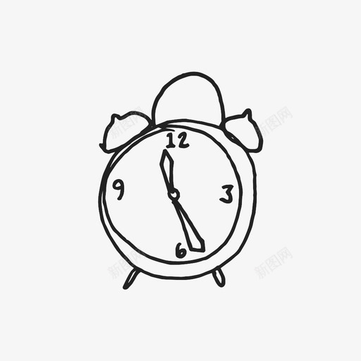闹钟计时计时器图标svg_新图网 https://ixintu.com 分钟 复古 小时 数字 早 时钟 滴答声 计时 计时器 迟到 闹钟