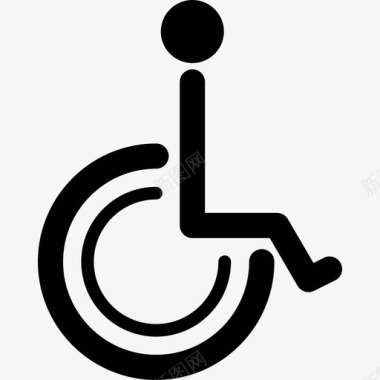 残疾人标志标志医药卫生图标图标