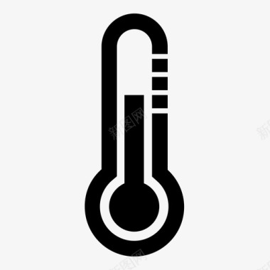 温度计冷的热的图标图标