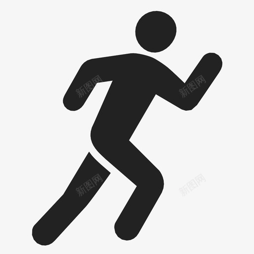 跑步锻炼快速图标svg_新图网 https://ixintu.com 人 健身 快速 比赛 短跑 跑步 速度 锻炼