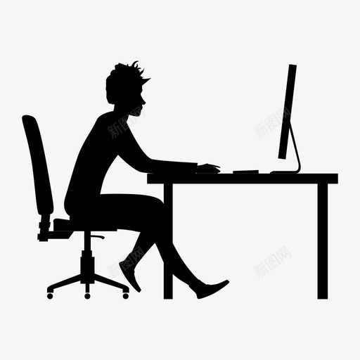 工人用户压力大图标svg_新图网 https://ixintu.com imac 个人 压力大 工人 开发者 桌面 用户 男 程序员 设计师