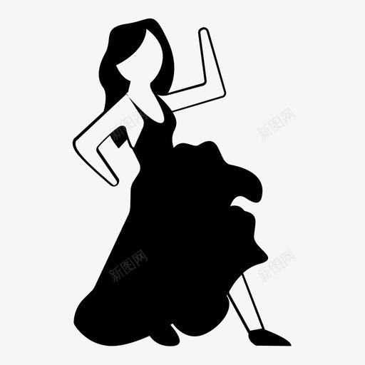 探戈萨尔萨舞者拉丁舞图标svg_新图网 https://ixintu.com 女孩 女性 拉丁舞 探戈 萨尔萨舞者 表情符号