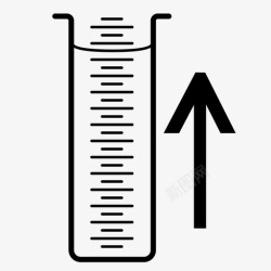 装满液体水位管子试管图标高清图片