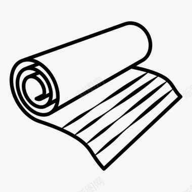 地毯舒适织物图标图标