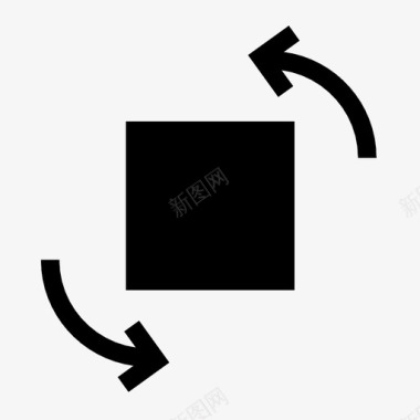 逆时针旋转键入转换图标图标