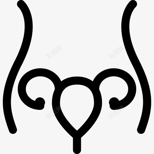 子宫及输卵管内女性身体轮廓人身体各部位图标svg_新图网 https://ixintu.com 人 子宫及输卵管内女性身体轮廓 身体各部位
