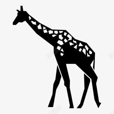 长颈鹿高狩猎图标图标