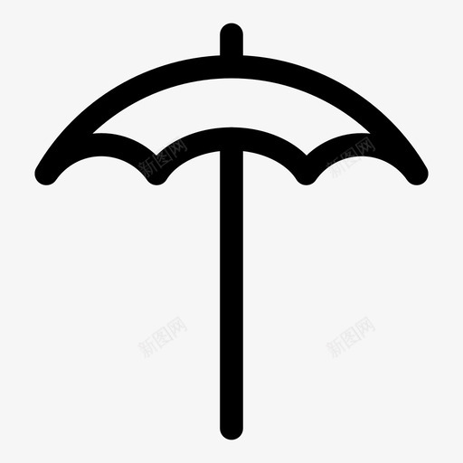 伞遮阳防雨图标svg_新图网 https://ixintu.com 伞 天气 遮阳 防雨 雨具