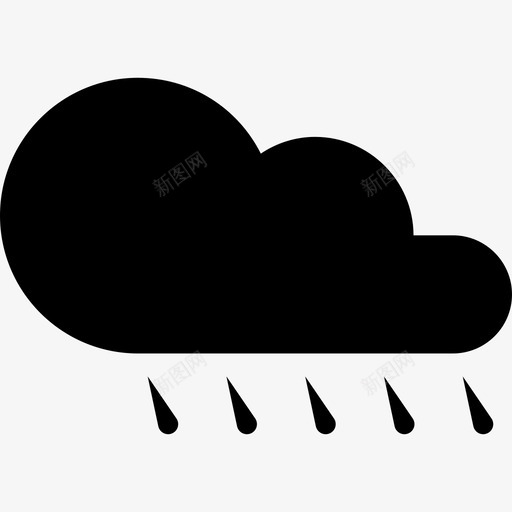 雨天气状况下雨天气图标svg_新图网 https://ixintu.com 下雨 下雨天气 天气状况 天气预报 雨 预报