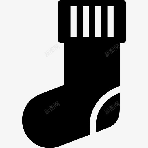 袜子实心图标形状svg_新图网 https://ixintu.com 圣诞树 圣诞纯色 圣诞袜 实心图标 形状 礼物 袜子 装饰 要求 设计