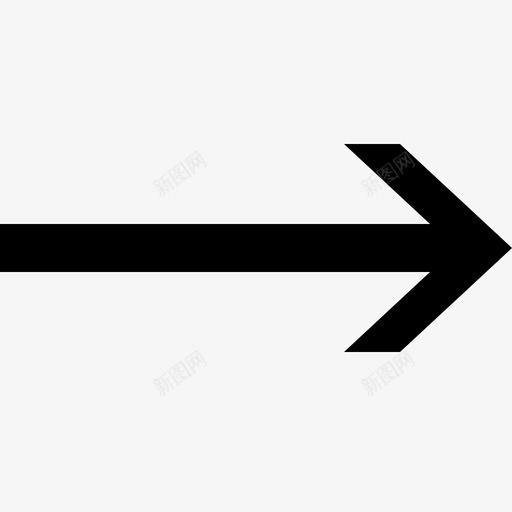 右箭头直线标志性图标svg_新图网 https://ixintu.com 右箭头 标志性 直线