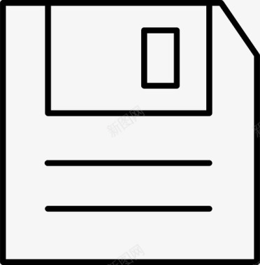 软盘保存的数据存储器图标图标