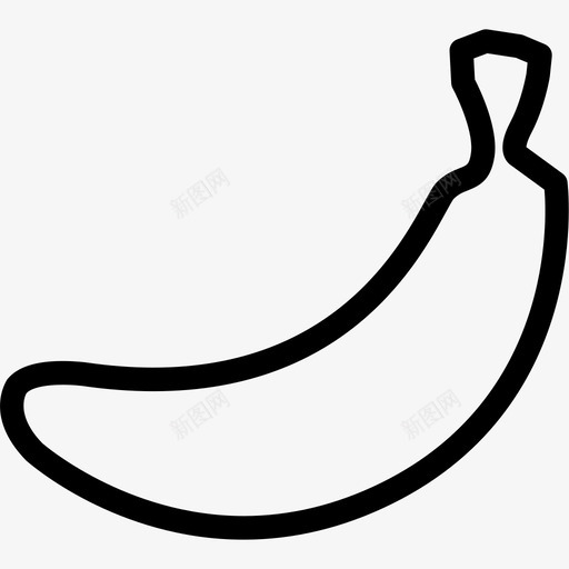 香蕉饮食食物图标svg_新图网 https://ixintu.com 健康 水果 皮肤 食物 饮食 香蕉 黄色