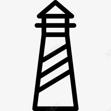灯塔结构信号图标图标