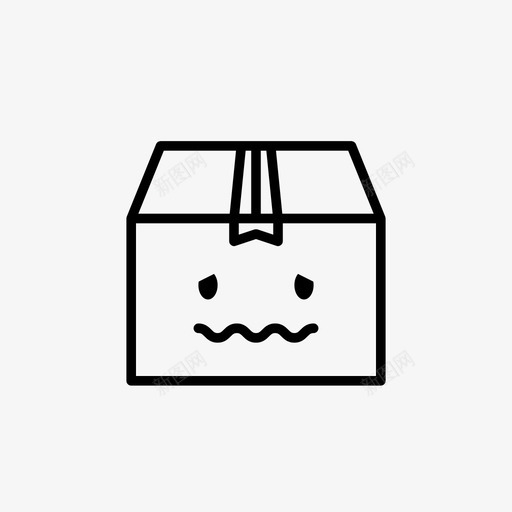 包裹illkawaii图标svg_新图网 https://ixintu.com ill kawaii 包裹 恶心 装运 邮件 邮寄