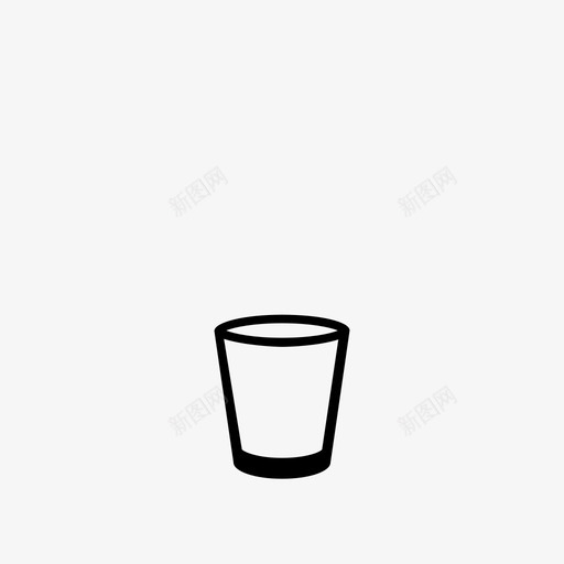 小杯空杯玻璃杯图标svg_新图网 https://ixintu.com 夜生活 小杯 玻璃器皿 玻璃杯 空杯 调酒师 酒 酒吧