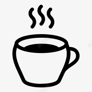 马克杯茶浓缩咖啡图标图标