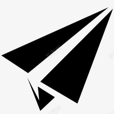 纸飞机折纸玩具图标图标