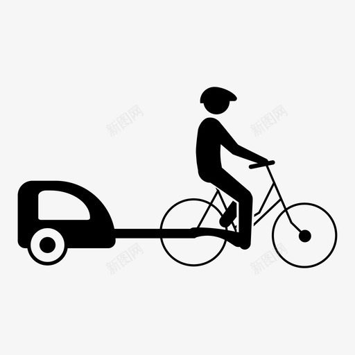 自行车侧车儿童图标svg_新图网 https://ixintu.com 侧车 儿童 儿童友好型 家庭旅行 童车 自行车 锻炼 骑自行车