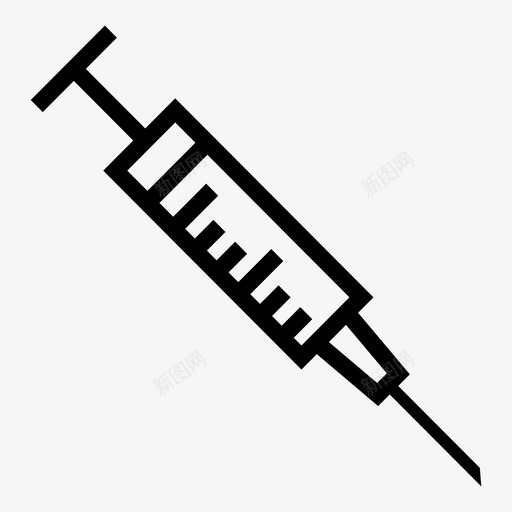 注射器药品医药图标svg_新图网 https://ixintu.com 医生 医疗 医药 医院 注射 注射器 皮下注射针 药品