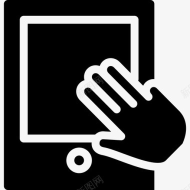 三个手指触摸移动屏幕图标图标