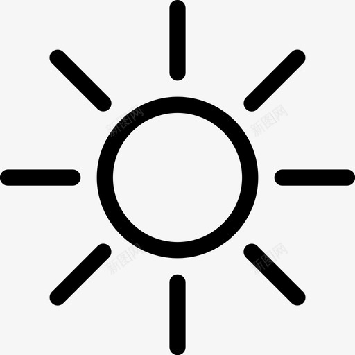 太阳温暖的天气阳光图标svg_新图网 https://ixintu.com 亮度 光度 太阳 星星 晴朗的天气 温暖的天气 炎热的天气 较轻 阳光