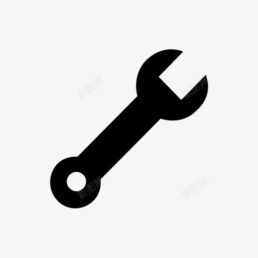 扳手调整工具图标svg_新图网 https://ixintu.com diy 作业工具 修复 图标v1-字形集 工具 扳手 构造 生成器 编辑 调整