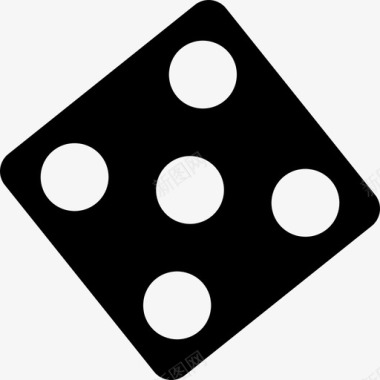 骰子骰子游戏五图标图标