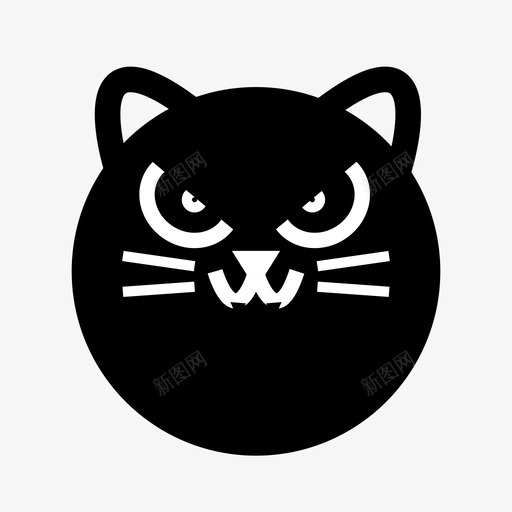 猫动物动画图标svg_新图网 https://ixintu.com 动物 动画 卡通 宠物 小猫 有趣 猫 脸