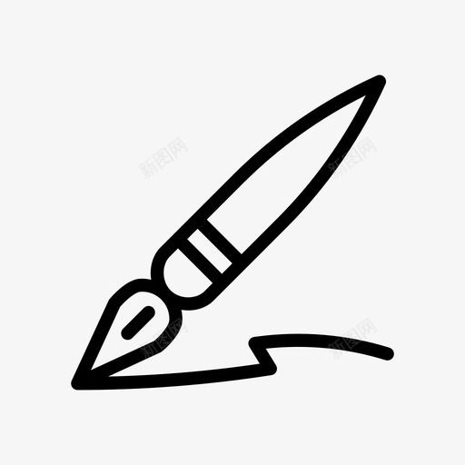 笔作家工具图标svg_新图网 https://ixintu.com diy 作家 做东西 创意 工具 笔 钢笔