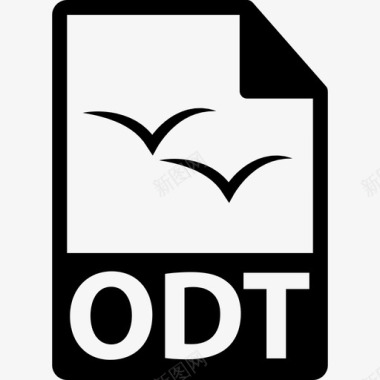 ODT文件格式符号界面文件格式图标图标