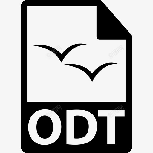 ODT文件格式符号界面文件格式图标svg_新图网 https://ixintu.com ODT文件格式符号 文件格式图标 界面
