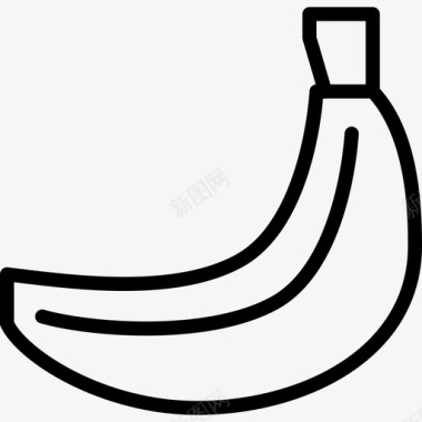 香蕉水果猴子图标图标