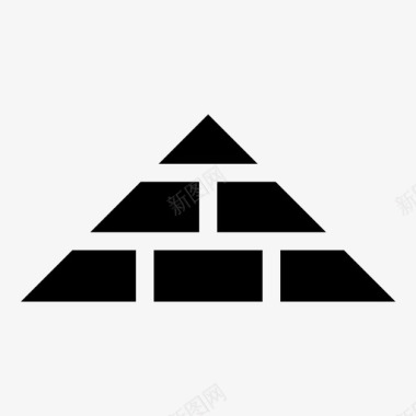 金字塔古代砖块图标图标