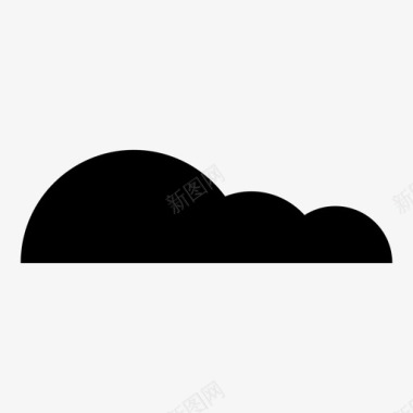 云天空多云的天气图标图标