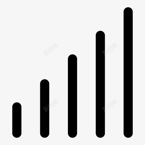 信号强度接收图标svg_新图网 https://ixintu.com wifi 互联网 信号 图表 强度 接收 满条 连接