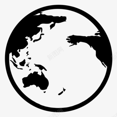 地球印度洋世界图标图标