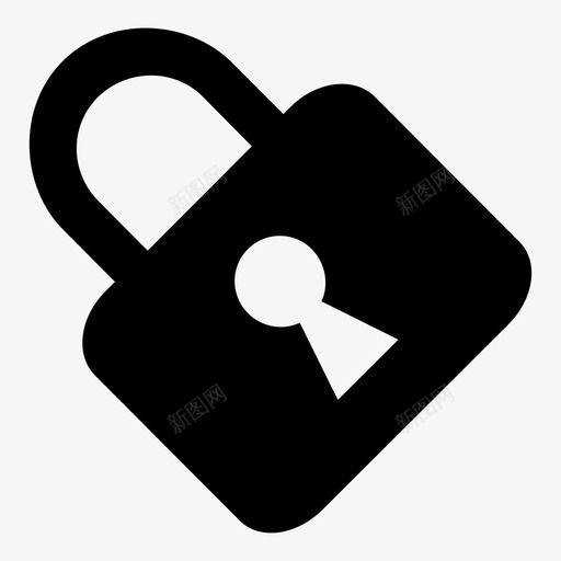 锁关闭挂锁图标svg_新图网 https://ixintu.com 上锁 关闭 安全 挂锁 私人 锁 隐私