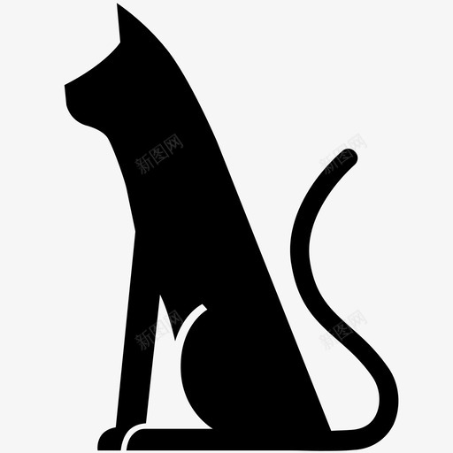 猫宠物猫哺乳动物图标svg_新图网 https://ixintu.com 动物 哺乳动物 宠物小猫 宠物猫 家养 小猫 猫