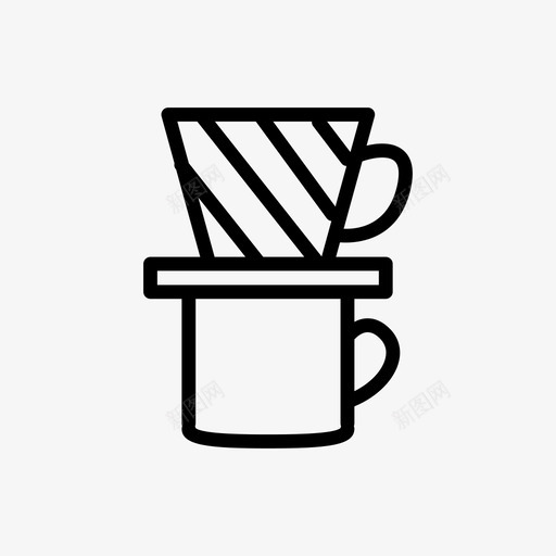 咖啡过滤器纸咖啡过滤器纸过滤器图标svg_新图网 https://ixintu.com 100克100天 v60 v60过滤咖啡 咖啡机 咖啡过滤器 早晨 煮咖啡 纸咖啡过滤器 纸过滤器 饮料