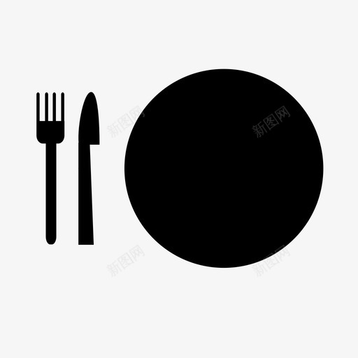 餐厅晚餐吃饭图标svg_新图网 https://ixintu.com 午餐 吃饭 晚餐 食物 餐具 餐厅 餐桌布置