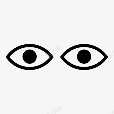 眼睛看藏图标图标