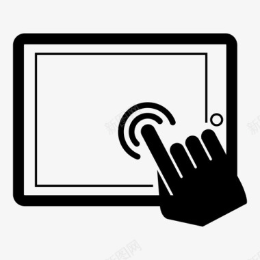 触摸屏平板电脑交互设备图标图标