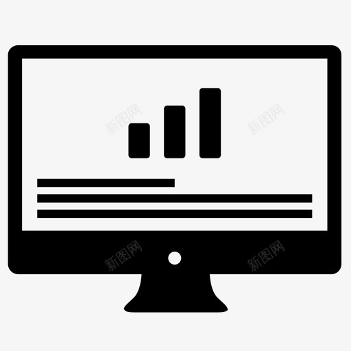 分析演示饼图图标svg_新图网 https://ixintu.com 互联网 优化 分析 折线图 报告 智能 演示 监控 资金 饼图